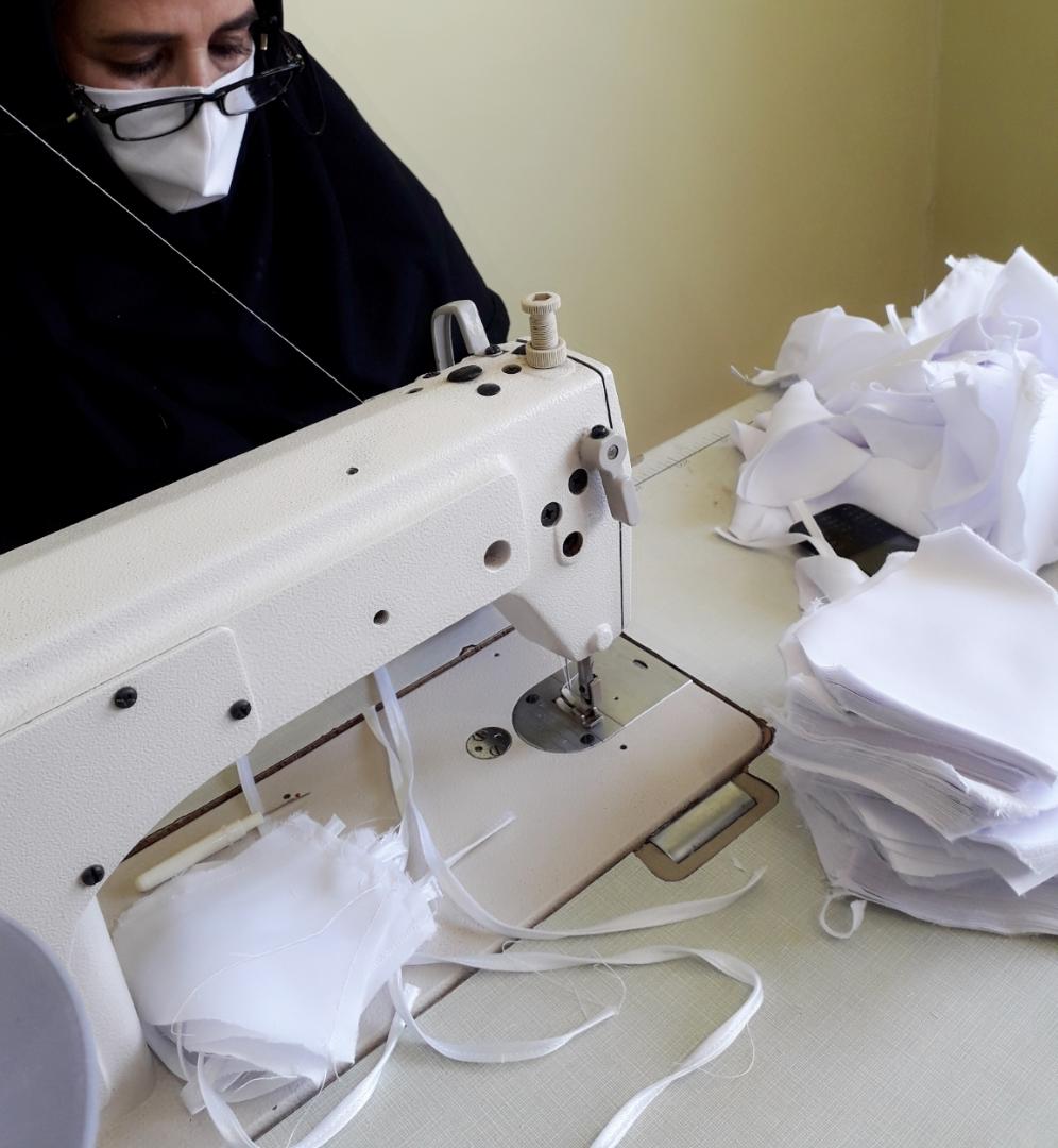 تولید و توزیع رایگان‌ ماسک توسط گروه های جهادی