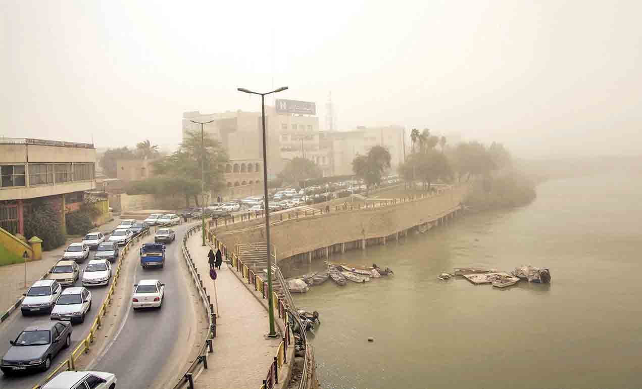 گرد و غبار بیش از سه برابر حدمجاز در خوزستان