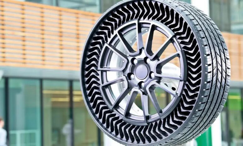 لاستیک خودروهای اینده نیازی به باد ندارد لاستیک خودروهای اینده نیازی به باد ندارد