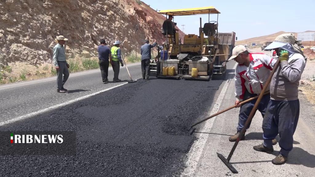 لکه گیری و روکش آسفالت ۳۰ کیلومتر لکه گیری و روکش آسفالت ۳۰ کیلومتر