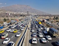 آخرین وضعیت ترافیکی در آزاد راه کرج - تهران ۱۴ خرداد