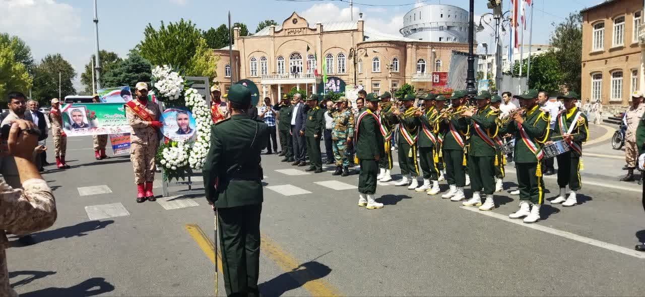 تشییع پیکر جانباز ۷۰ درصد شهید امیرعلی عبدالهی در ارومیه