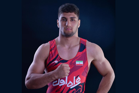 کشتکار مرد طلایی ایران در روز پایانی کشتی فرنگی جوانان آسیا کشتکار مرد طلایی ایران در روز پایانی کشتی فرنگی جوانان آسیا