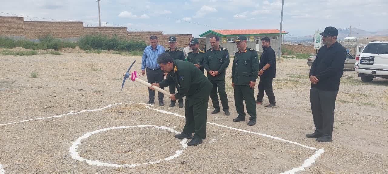 کلنگ زنی اردوگاه راهیان نور و زائران اربعین حسینی در ارومیه