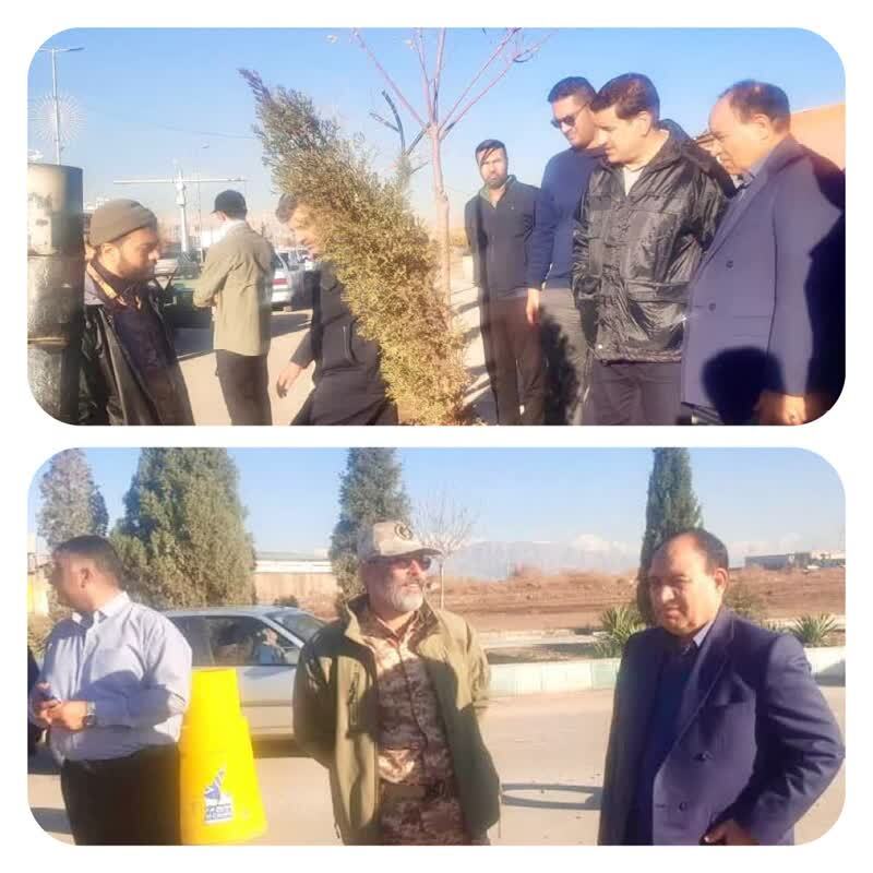 بازدید فرماندار و مدیرکل امنیتی استانداری از ایست بازرسی‌های ورودی شهر کرمان