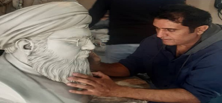 از تندیس قرآن تا سردیس خادمان جبهه مقاومت در هنر یک مجسمه ساز