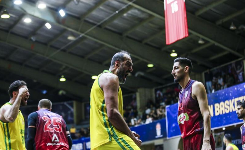 پیروزی پالایش نفت در بازی سوم مرحله نیمه پایانی لیگ برتر بسکتبال