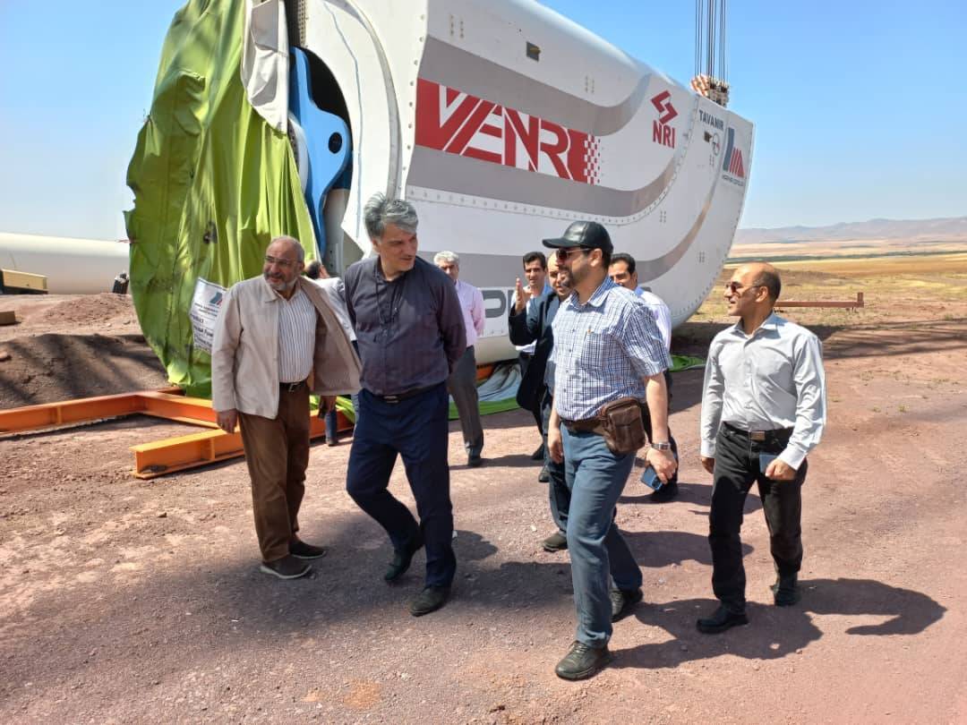 تست توربین‌های بادی پژوهشگاه نیرو در شهرستان ابهر