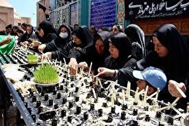 آغاز آیین شمع‌گردانی تاسوعای حسینی در استان اردبیل