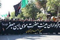 آغاز حرکت دسته عزاداری مسجد احمدیه زنجان در عصر تاسوعا