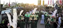 نذر حنا، گل و شیرینی برای حضرت قاسم