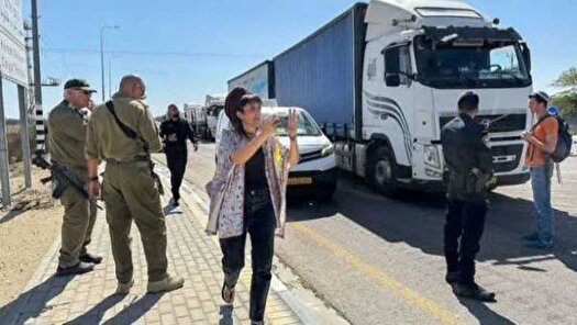 شهرک‌نشینان اسرائیلی جلوی ورود کمک‌ها به غزه را گرفتند