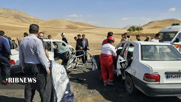 تصادف خونین در محور نورآباد کرمانشاه