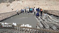 پل اتصال  شهر لنده به بخش موگرمون در مرحله پایانی