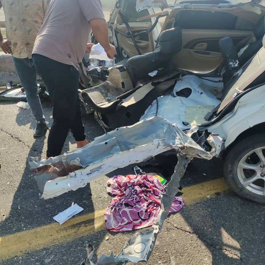 تصادف در سیریک با دو فوتی و یک مصدوم