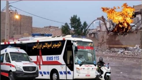 برگزاری مانور نشت گاز شهری و انفجار در آبادان برگزاری مانور نشت گاز شهری و انفجار در آبادان