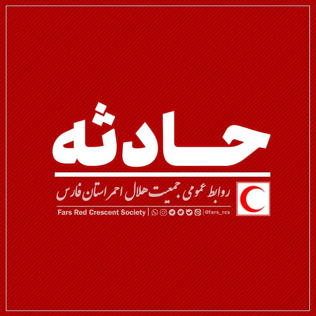 واژگونی سواری در جاده شیراز به استهبان با ۲ مصدوم