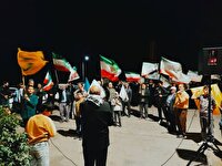 تجدید میثاق مردم بخش رخ با ولایت در صد و پنجمین شب حماسه