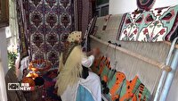 تولید سالانه ۵ هزار مترمربع گلیم در عنبران استان اردبیل